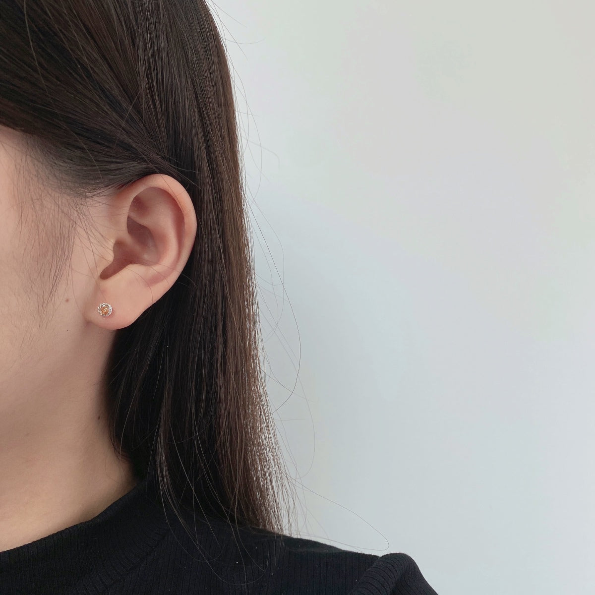 [Bijoux de luxe] Boucles d'oreilles rondes colorées et étincelantes
