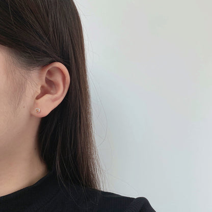 [Bijoux de luxe] Boucles d'oreilles rondes colorées et étincelantes