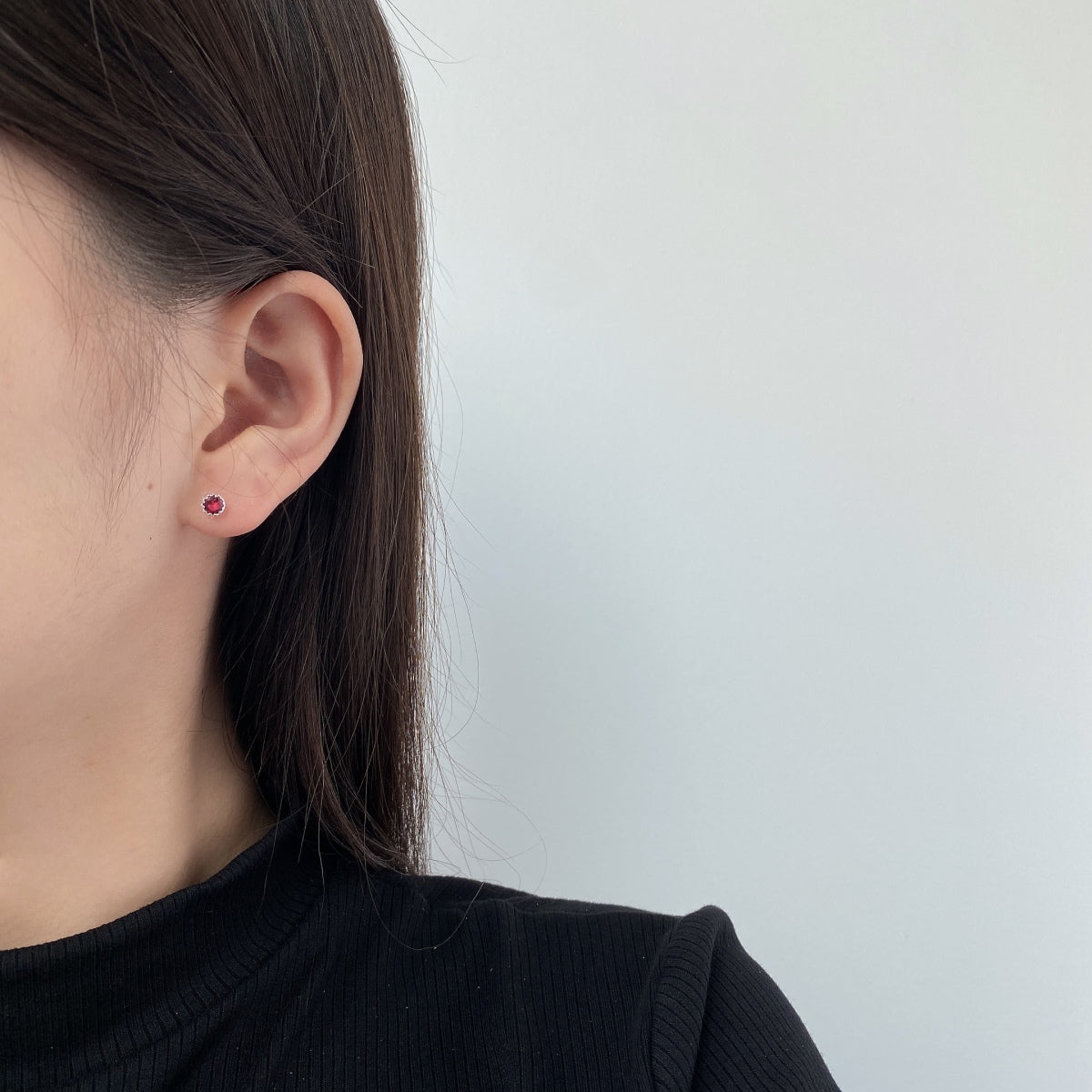 [Bijoux de luxe] Boucles d'oreilles rondes colorées et étincelantes
