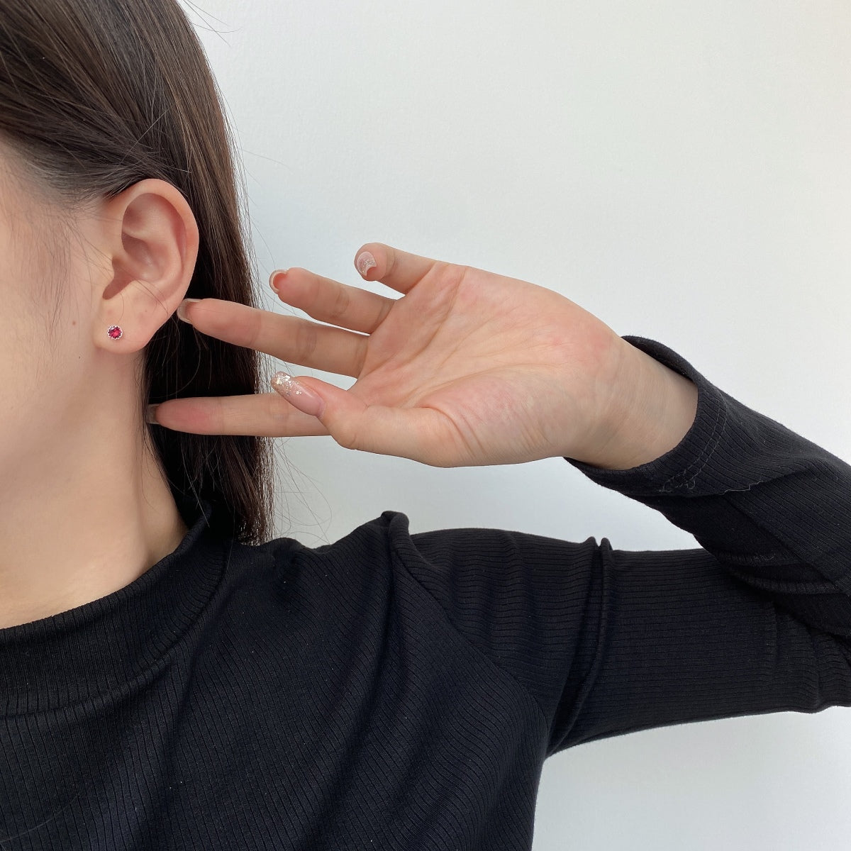 [Bijoux de luxe] Boucles d'oreilles rondes colorées et étincelantes