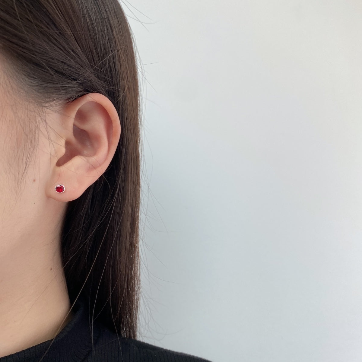 [Bijoux de luxe] Boucles d'oreilles rondes colorées et étincelantes