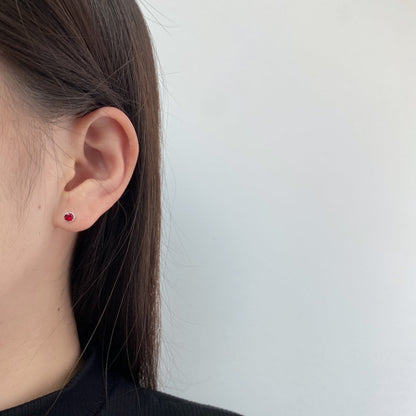 [Bijoux de luxe] Boucles d'oreilles rondes colorées et étincelantes