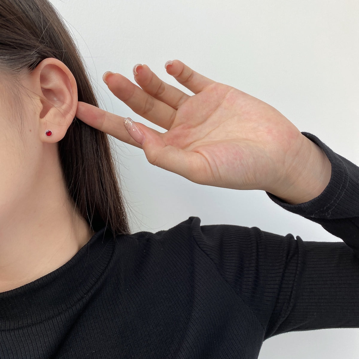 [Bijoux de luxe] Boucles d'oreilles rondes colorées et étincelantes