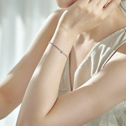 [Luxe Jewelry]0.5 Carat Elegant Romantic Heart Shape Lover Bracelet
