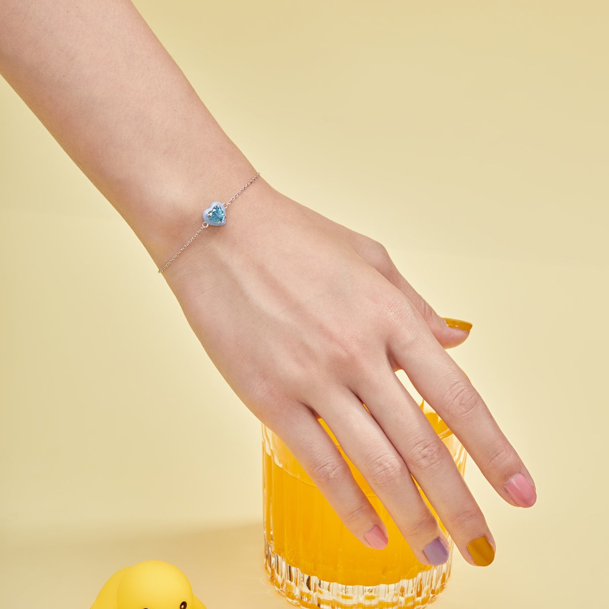 [Luxe Jewelry]Sparkling Romantic Heart Shape Lover Bracelet