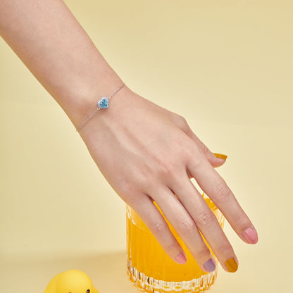 [Luxe Jewelry]Sparkling Romantic Heart Shape Lover Bracelet