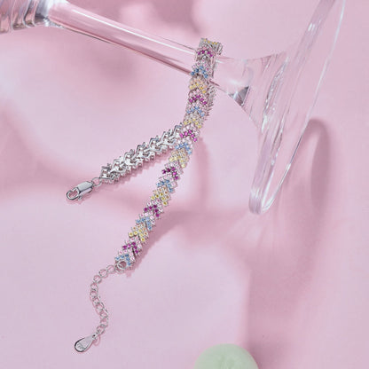 [Luxe Jewelry]Ornate Sparkling Round Cut Party Bracelet