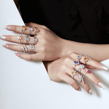 [Luxe Jewelry]Unique Vivid Snake Shape Daily Ring