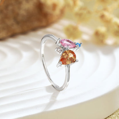 [Luxe Jewelry]Radiant Colorful Multi Cut Daily Ring