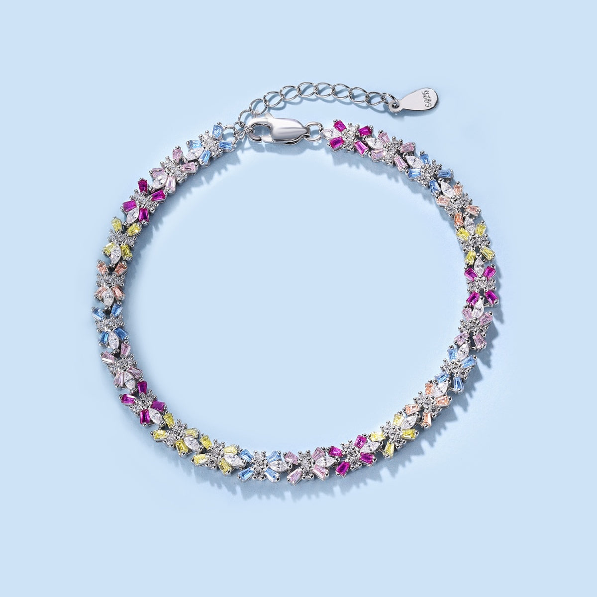 [Luxe Jewelry]Radiant Colorful Emerald Cut Party Bracelet