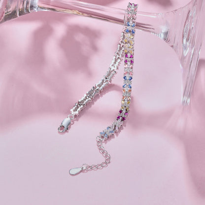 [Luxe Jewelry]Radiant Colorful Emerald Cut Party Bracelet