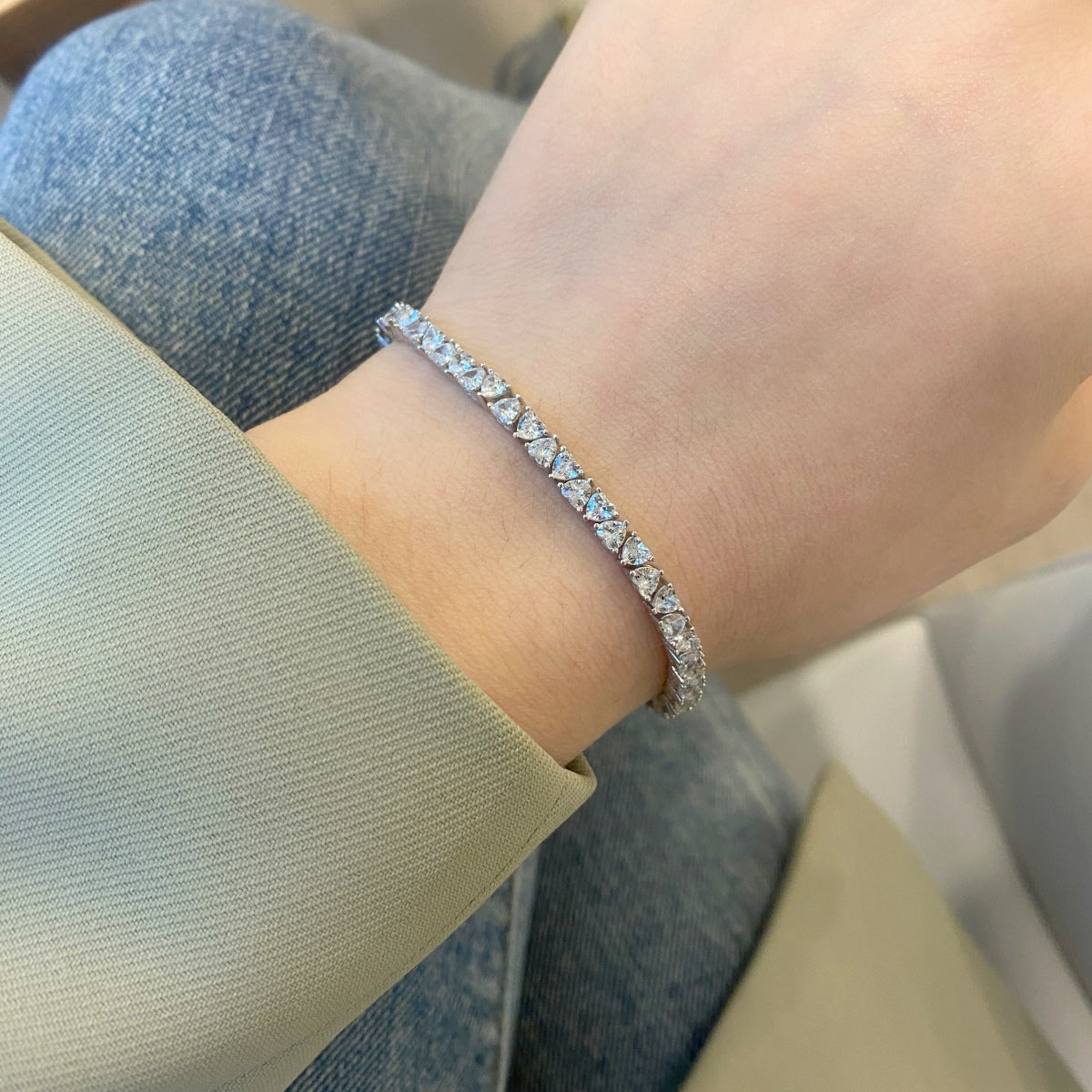 [Luxe Jewelry]Dazzling Romantic Heart Shape Lover Bracelet