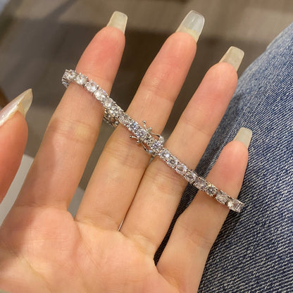 [Luxe Jewelry]Luxurious Ornate Round Cut Tennis Bracelet