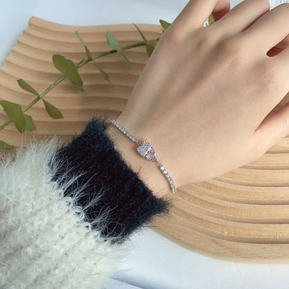 [Luxe Jewelry]Dazzling Unique Multi Shape Lover Bracelet