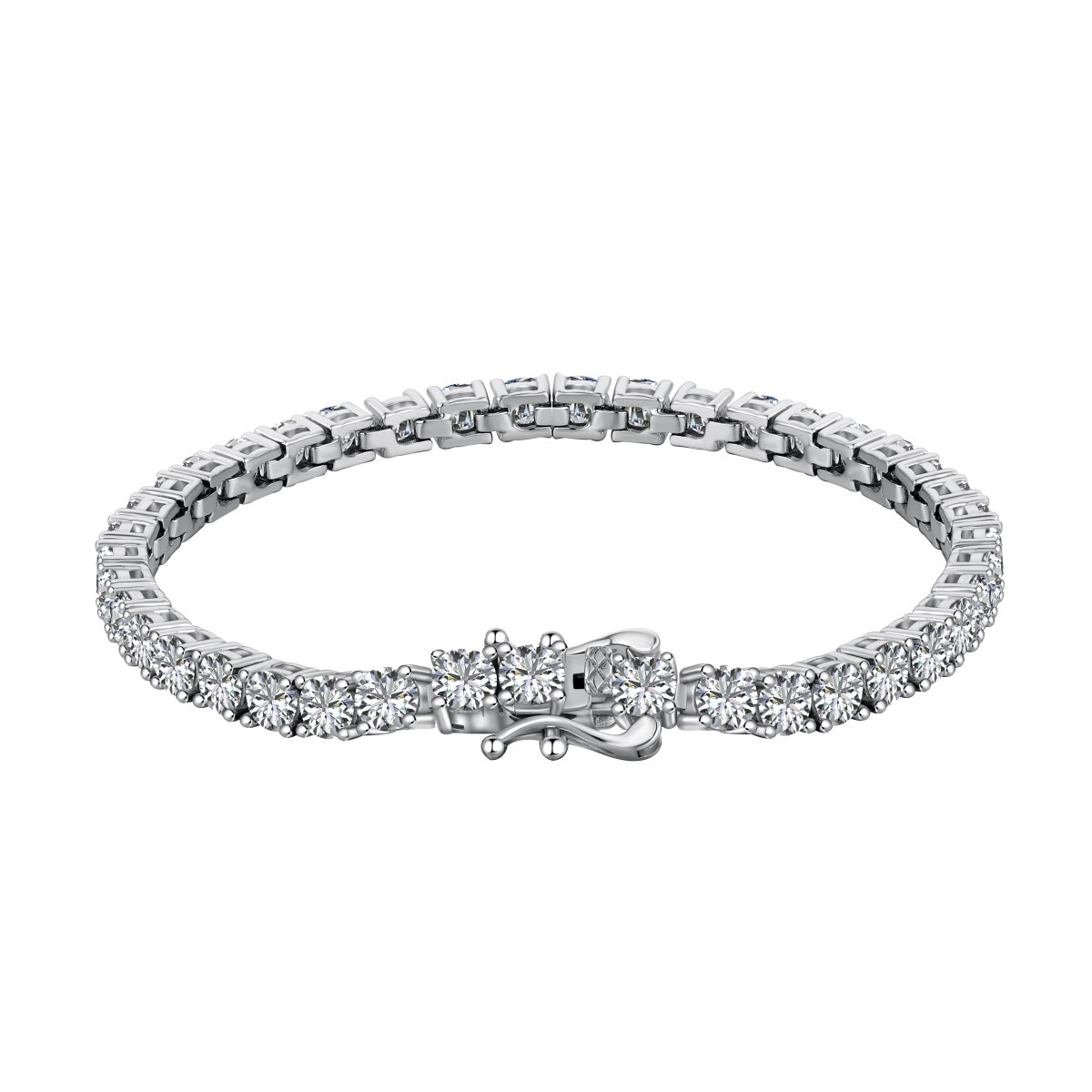 [Luxe Jewelry]Luxurious Ornate Round Cut Tennis Bracelet
