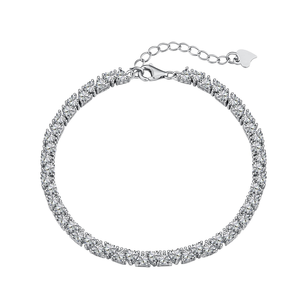 [Luxe Jewelry]Dazzling Romantic Heart Shape Lover Bracelet