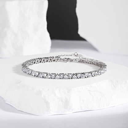 [Luxe Jewelry]Dazzling Romantic Heart Shape Lover Bracelet