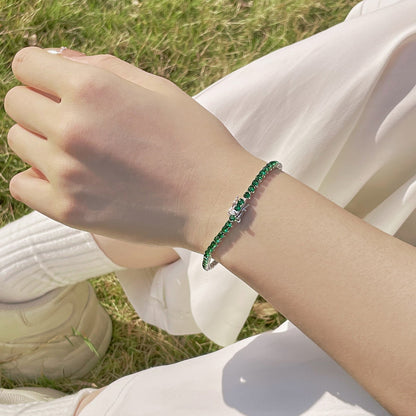 [Luxe Jewelry]Radiant Colorful Round Cut Party Bracelet