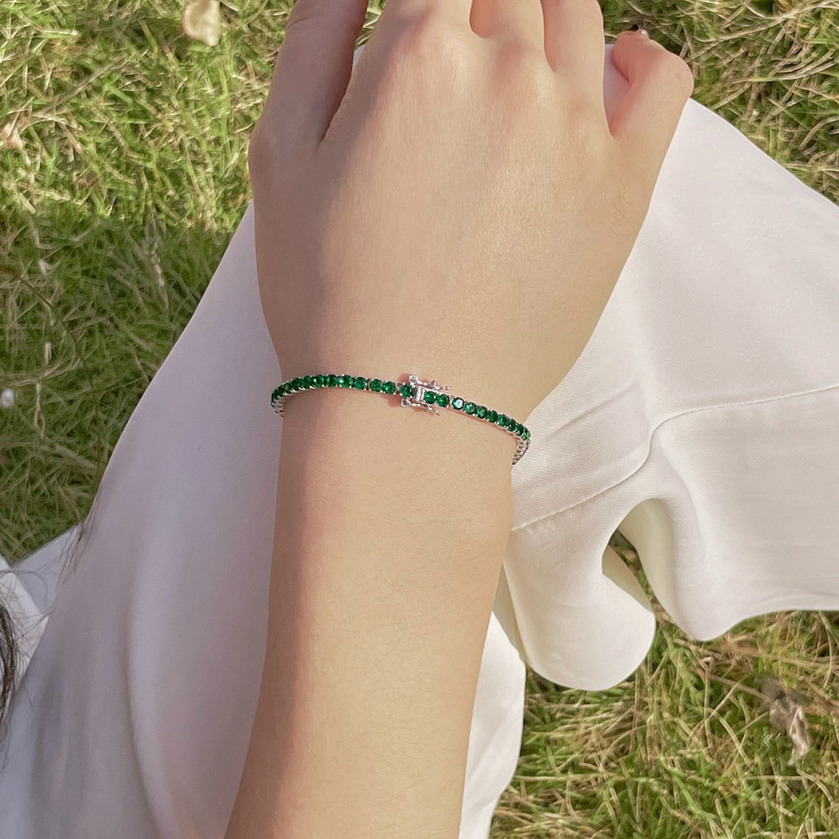 [Luxe Jewelry]Radiant Colorful Round Cut Party Bracelet