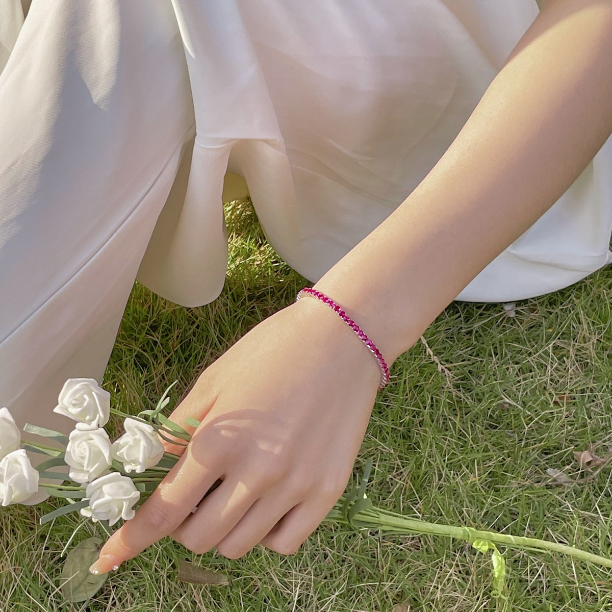 [Luxe Jewelry]Radiant Colorful Round Cut Party Bracelet