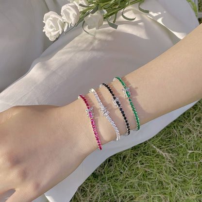 [Luxe Jewelry]Radiant Colorful Round Cut Party Bracelet