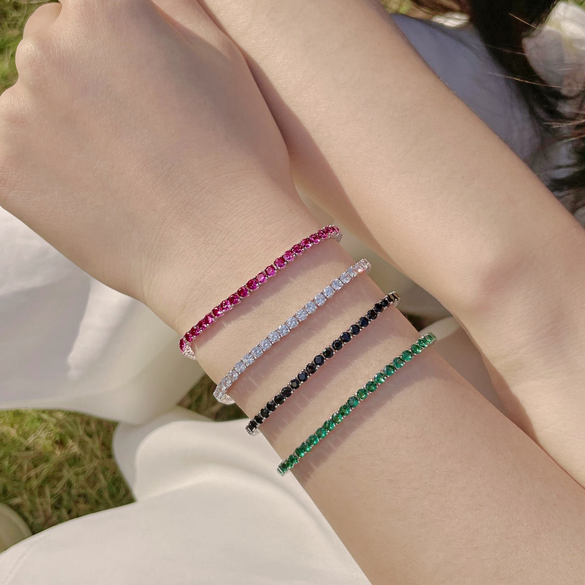 [Luxe Jewelry]Radiant Colorful Round Cut Party Bracelet