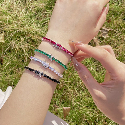 [Luxe Jewelry]Radiant Colorful Round Cut Party Bracelet