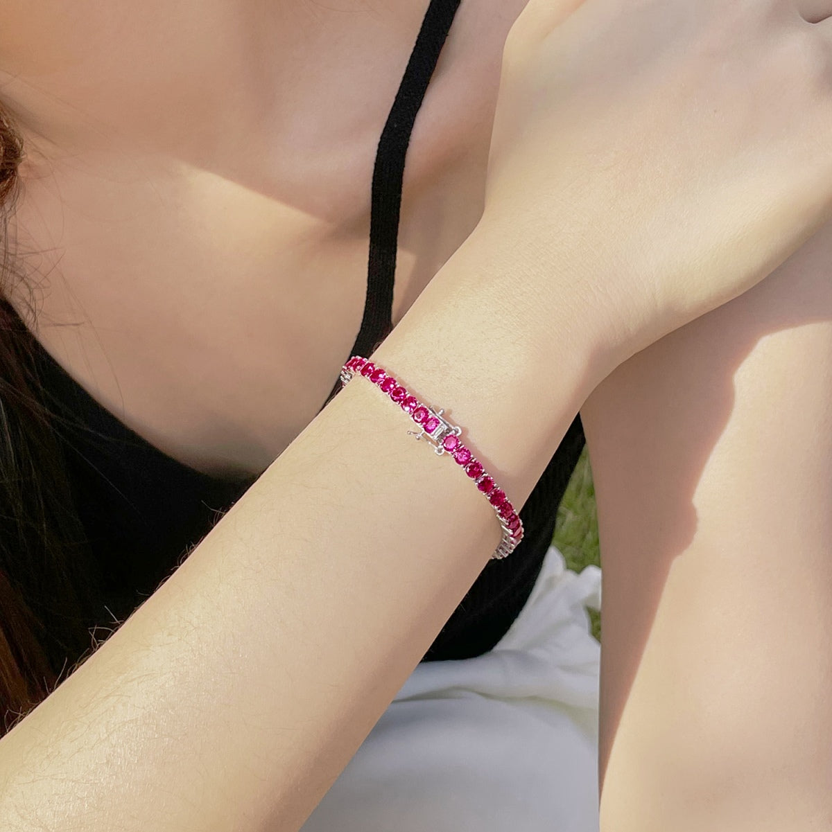 [Luxe Jewelry]Radiant Colorful Round Cut Party Bracelet