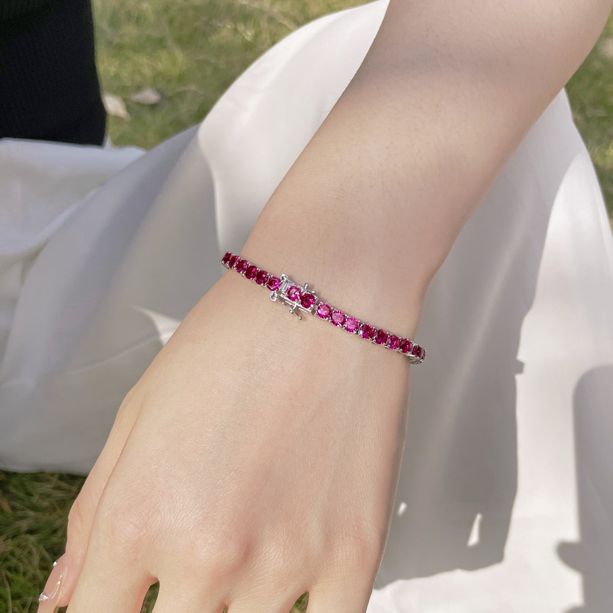 [Luxe Jewelry]Radiant Colorful Round Cut Party Bracelet