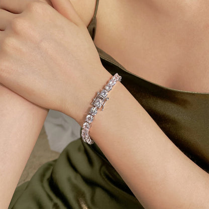 [Luxe Jewelry]0.75 Carat Dazzling Round Cut Wedding Bracelet