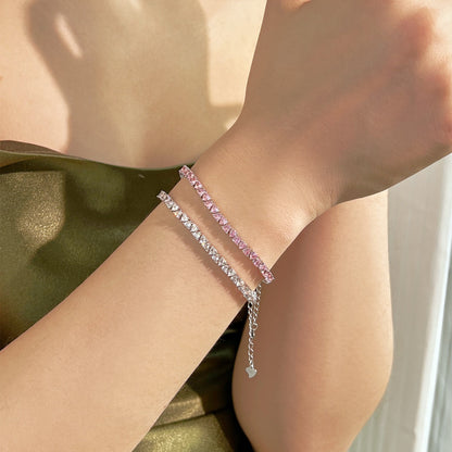 [Luxe Jewelry]Dazzling Romantic Heart Shape Lover Bracelet