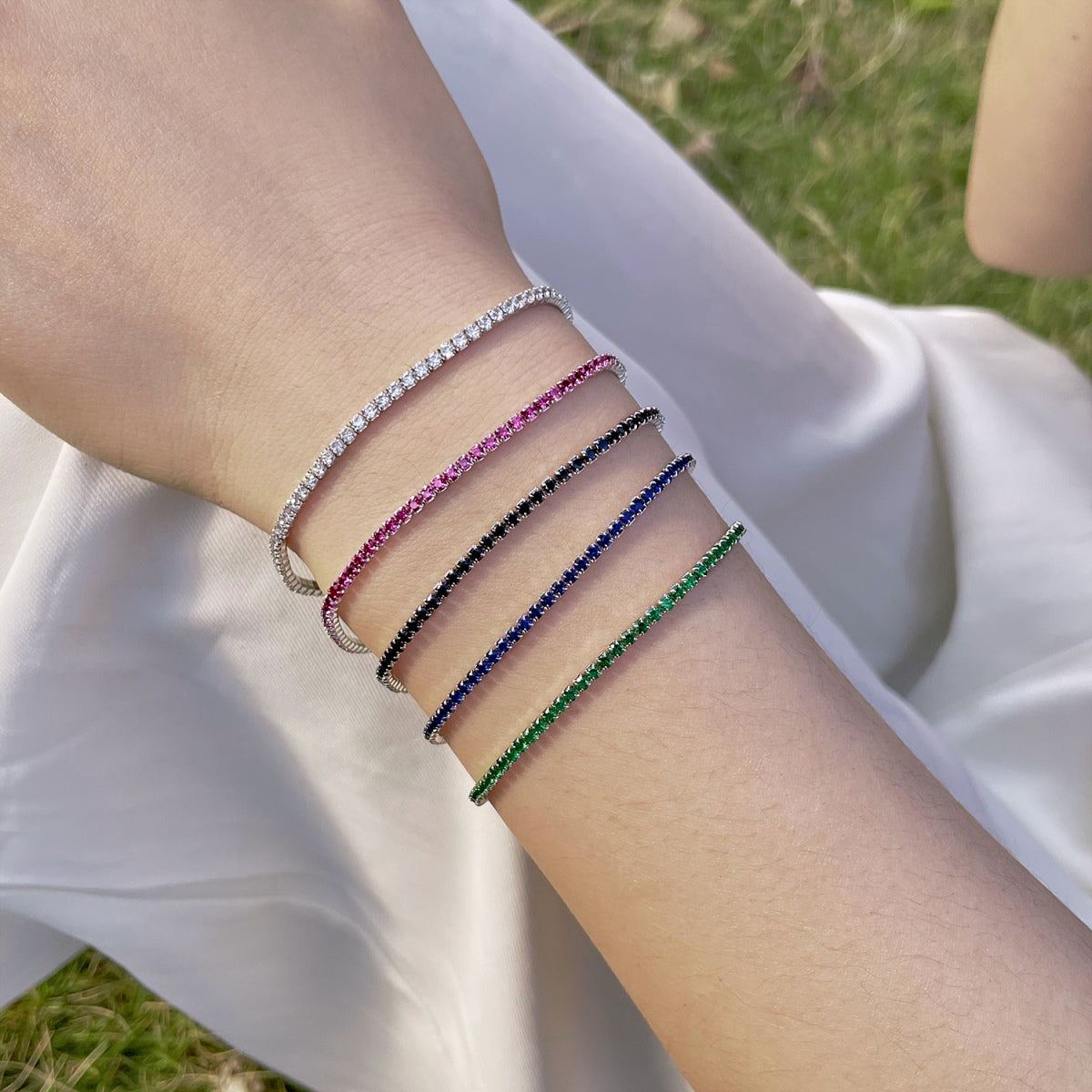 [Luxe Jewelry]Radiant Colorful Round Cut Party Bracelet