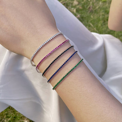 [Luxe Jewelry]Radiant Colorful Round Cut Party Bracelet