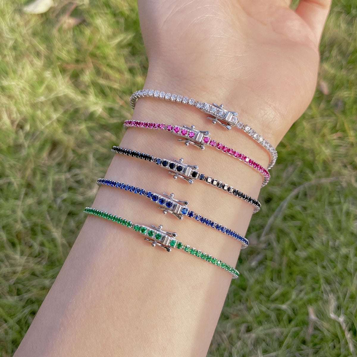 [Luxe Jewelry]Radiant Colorful Round Cut Party Bracelet