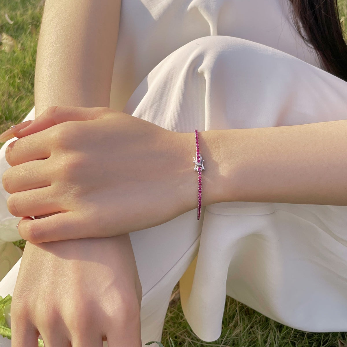 [Luxe Jewelry]Radiant Colorful Round Cut Party Bracelet