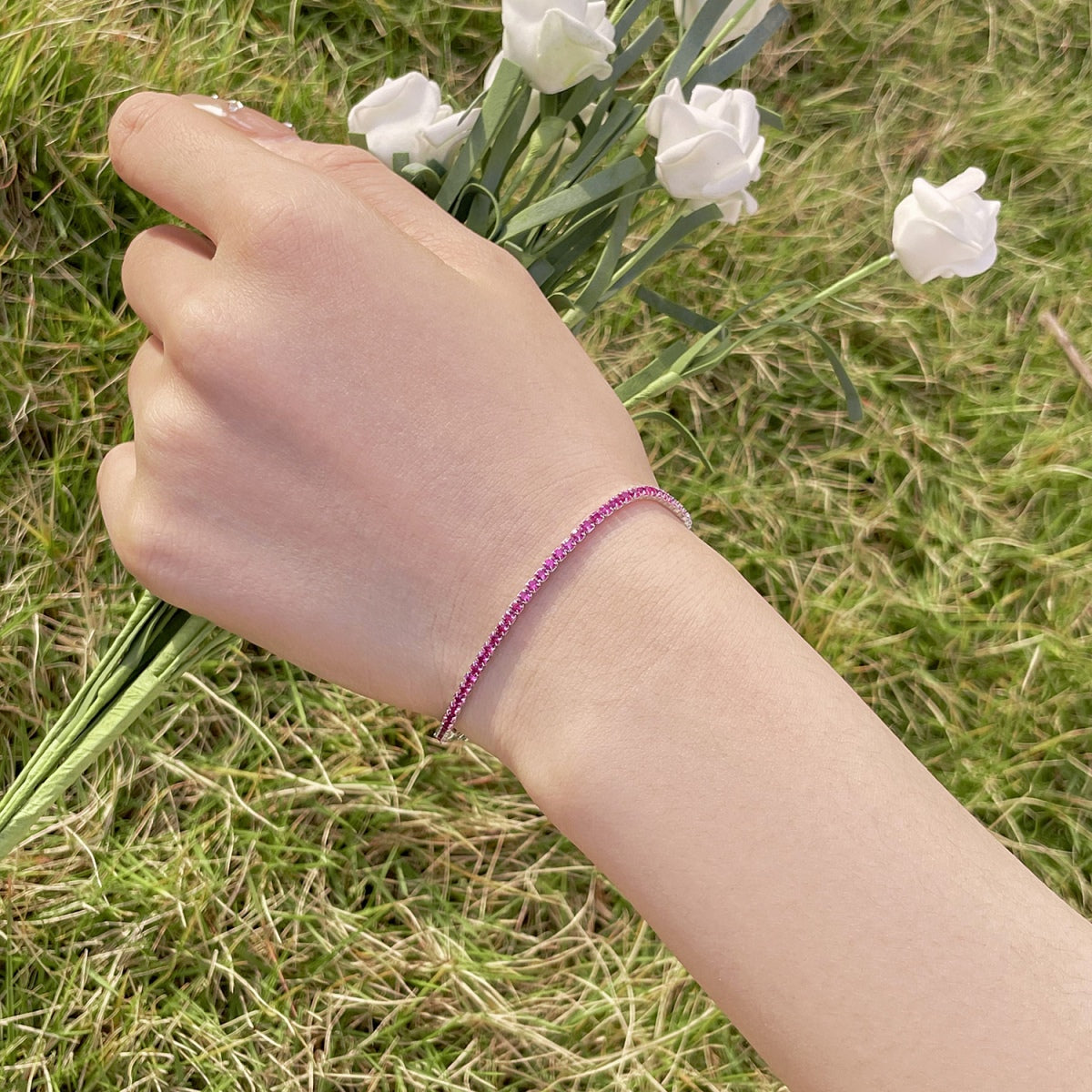 [Luxe Jewelry]Radiant Colorful Round Cut Party Bracelet