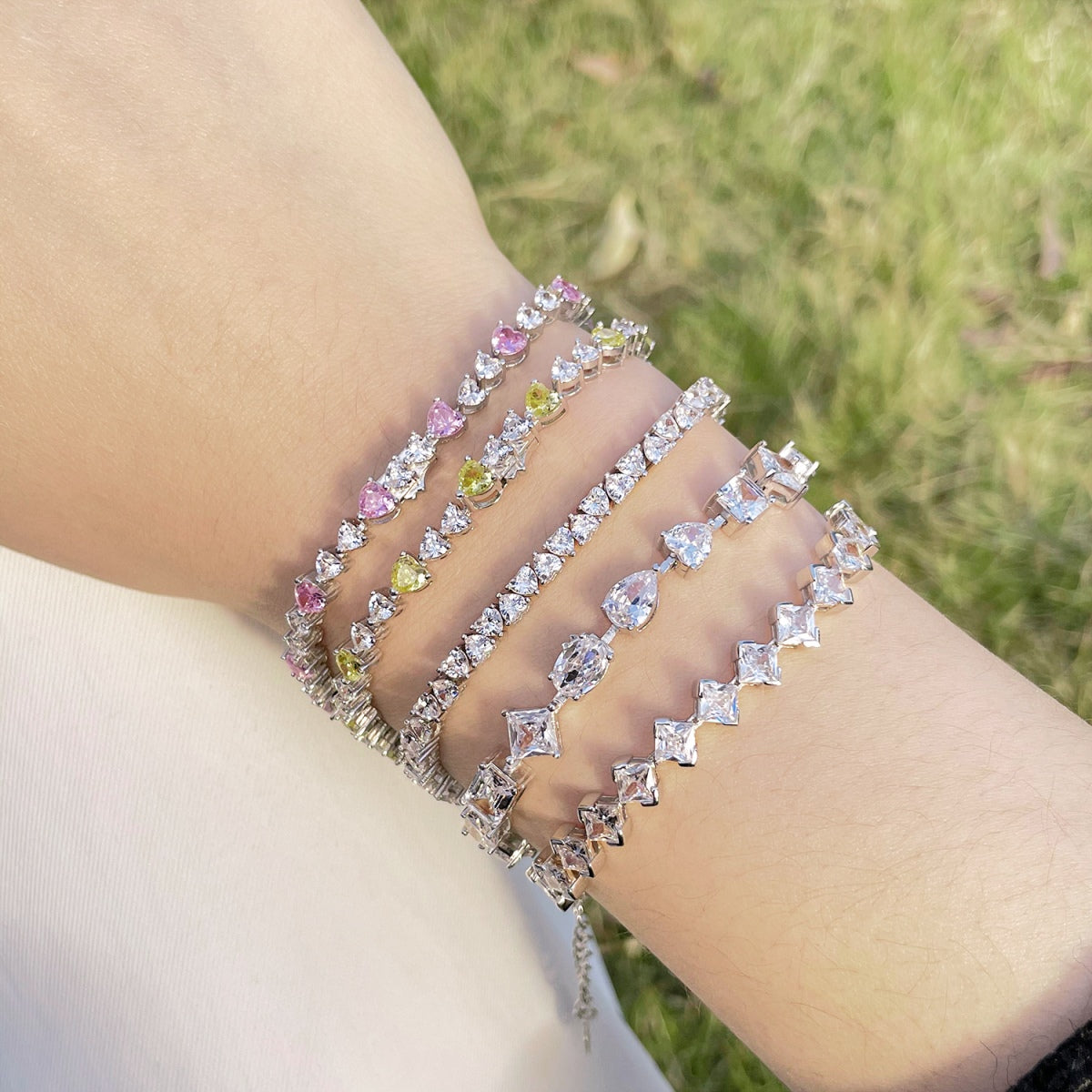 [Luxe Jewelry]Unique Exquisite Multi Cut Daily Bracelet