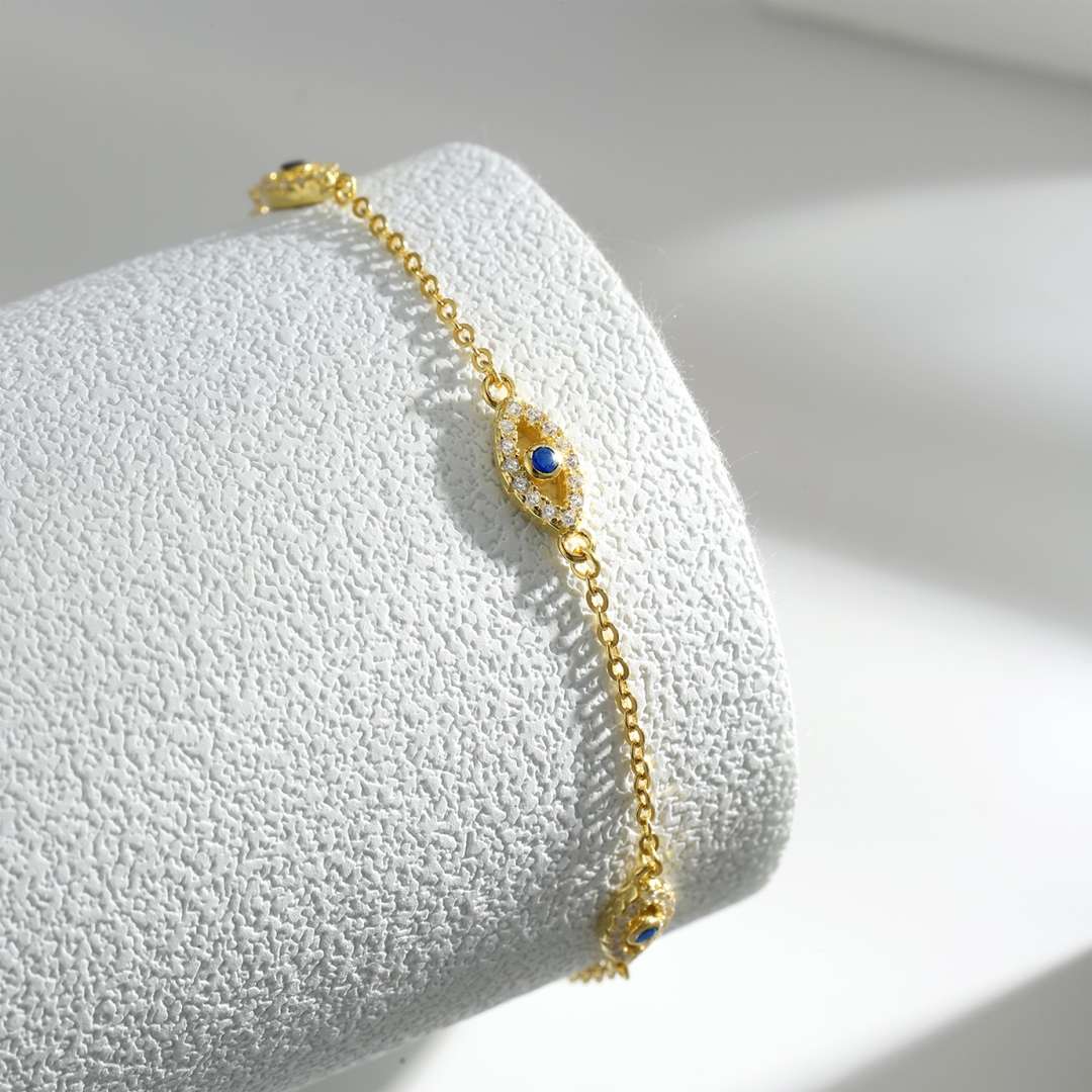 [Luxe Jewelry]Evil Eye Shape Pendent Necklace