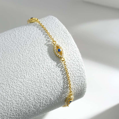 [Luxe Jewelry]Evil Eye Shape Pendent Necklace