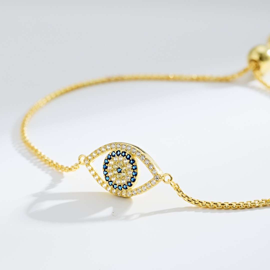 [Luxe Jewelry]Dazzling Eye Shape Necklace