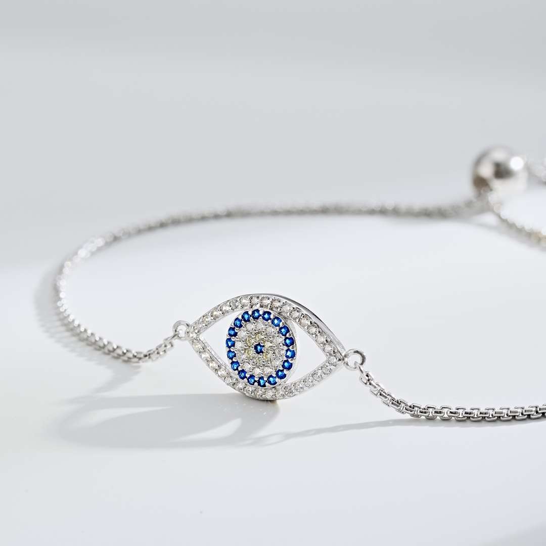 [Luxe Jewelry]Dazzling Eye Shape Necklace