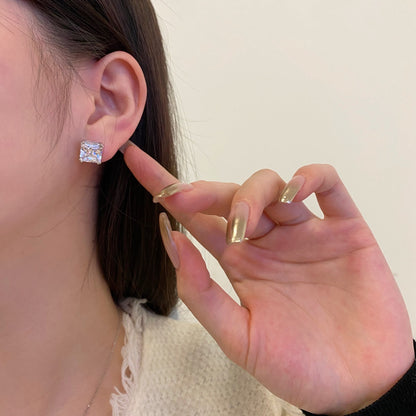 [Luxe Jewelry]Delicate Square Shape Earrings