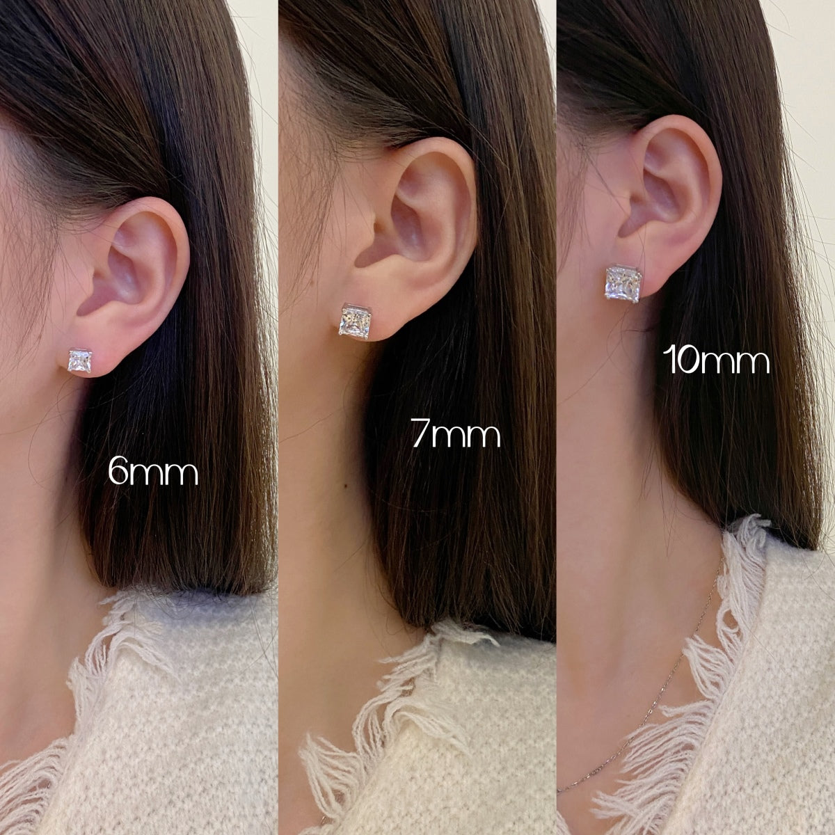 [Luxe Jewelry]Delicate Square Shape Earrings
