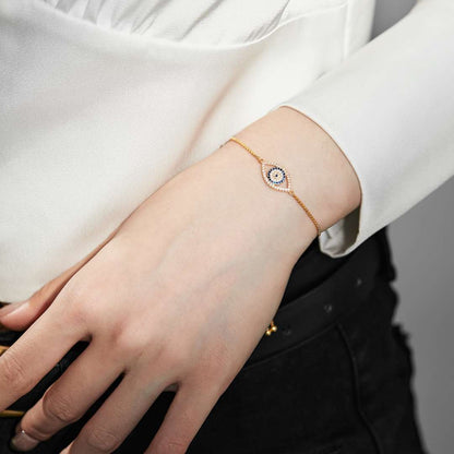 [Luxe Jewelry]Dazzling Eye Shape Necklace