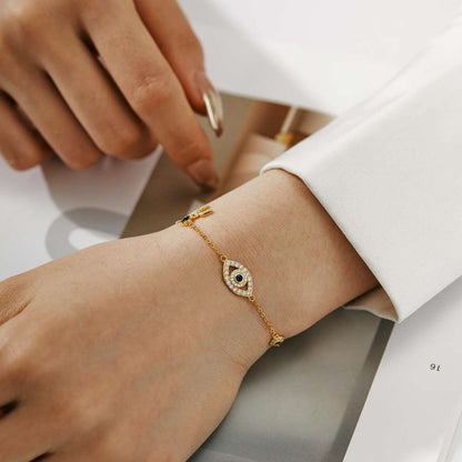 [Luxe Jewelry]Dainty Eye Shape Necklace