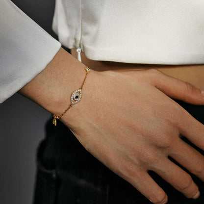 [Luxe Jewelry]Dainty Eye Shape Necklace