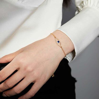 [Luxe Jewelry]Devil's Eye Hollow Design Bracelet