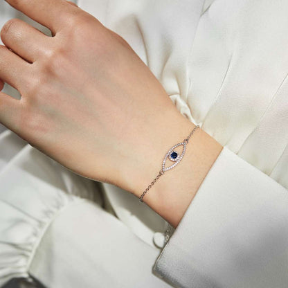 [Luxe Jewelry]Devil's Eye Hollow Design Bracelet