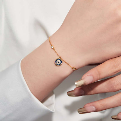 [Luxe Jewelry]Devil's Eye Round Shape Bracelet