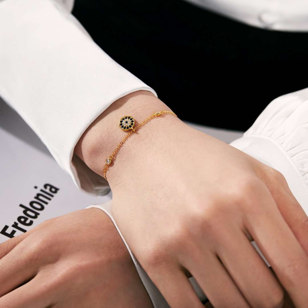 [Luxe Jewelry]Devil's Eye Round Shape Bracelet